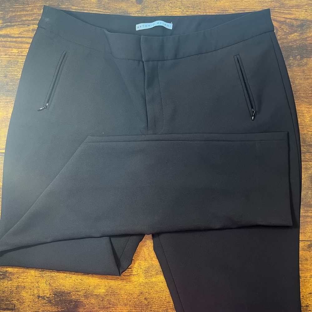 ANTONIO MELANI Black Tailored Pants